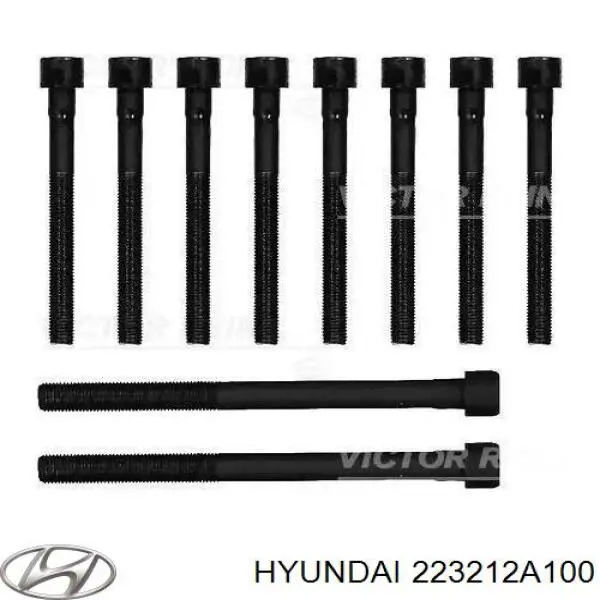 Болт головки блока цилиндров, ГБЦ Hyundai/Kia 223212A100 цена, от 33.30 USD