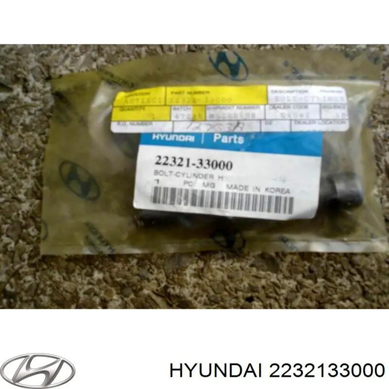 Болт головки блока цилиндров, ГБЦ Hyundai/Kia 2232133000 цена, от 2.53 USD