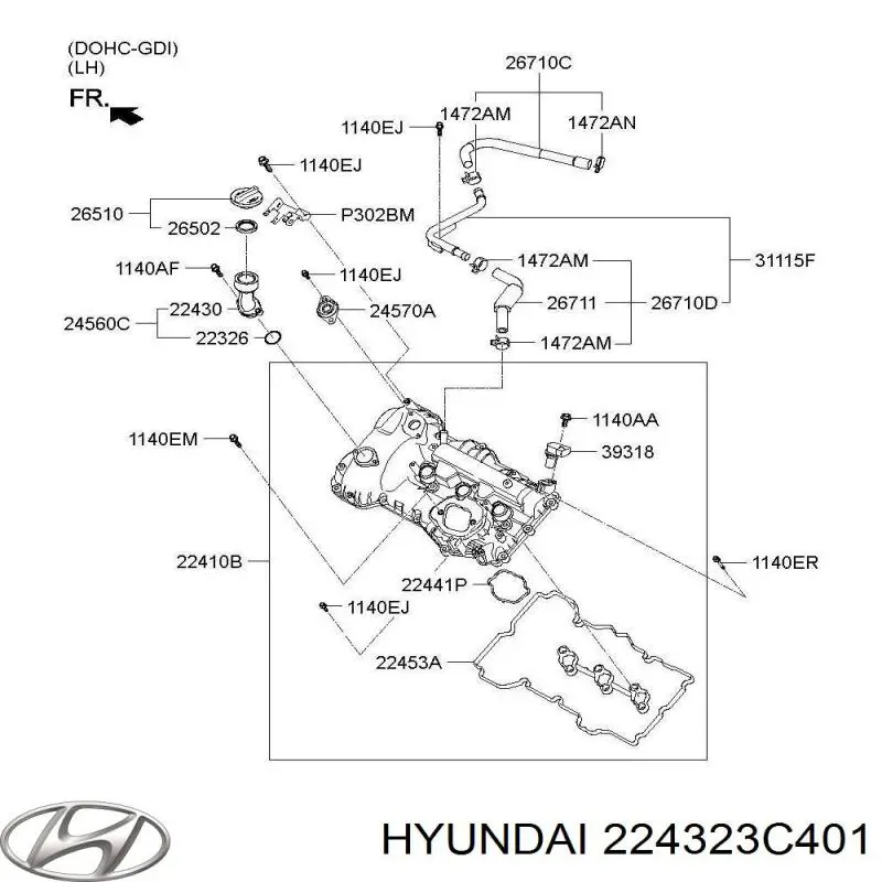  224323C401 Hyundai/Kia