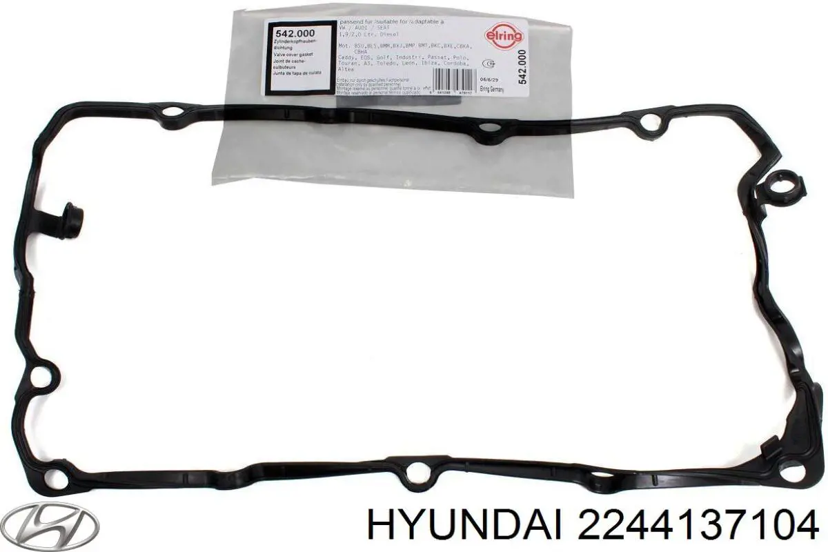 Прокладка крышки двигателя Hyundai/Kia 2244137104 цена, от 9.84 USD