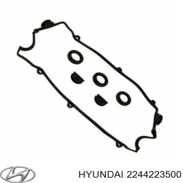 Прокладка клапанной крышки двигателя, задний сегмент 2244223500 Hyundai/Kia
