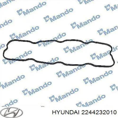 2244232010 Hyundai/Kia прокладка клапанной крышки двигателя, задний сегмент