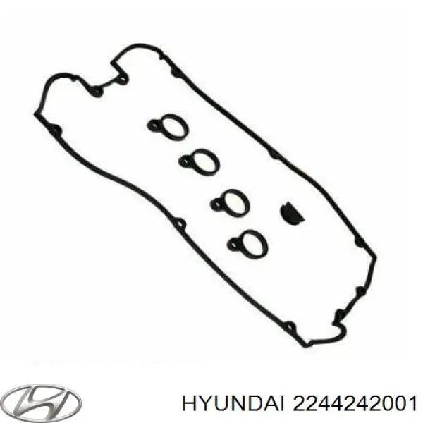 Прокладка клапанної кришки двигуна, задній сегмент 2244242001 Hyundai/Kia