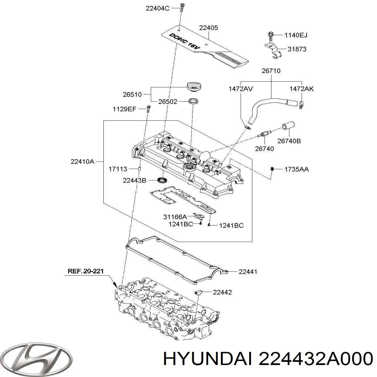 Уплотнительные кольца свечных каналов Hyundai/Kia 224432A000 цена, от 1.75 USD