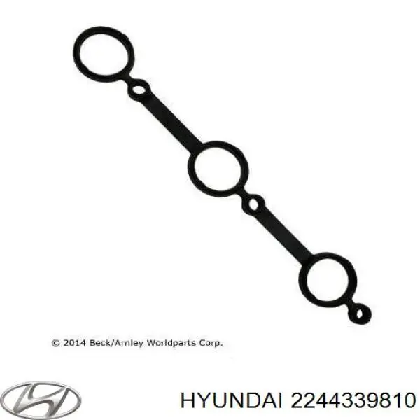 2244339810 Hyundai/Kia прокладка клапанной крышки двигателя внутренняя