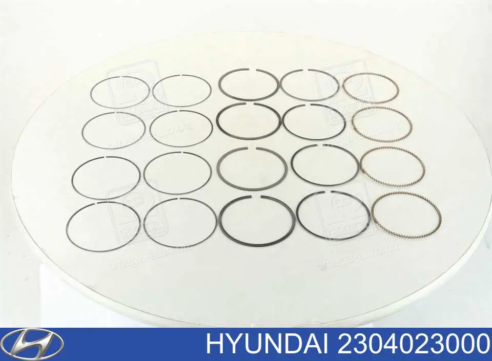 2304023000 Hyundai/Kia кольца поршневые комплект на мотор, std.