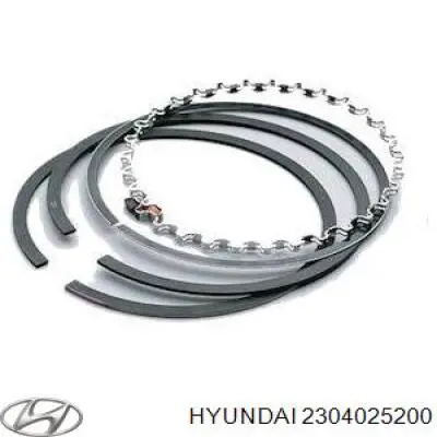 2304025200 Hyundai/Kia kit de anéis de pistão de motor, std.
