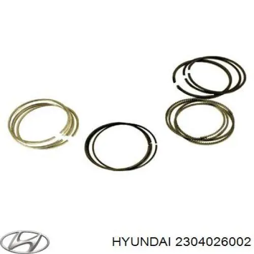 Купить 2304026002 Hyundai/Kia Стандартные поршневые кольца в комплекте