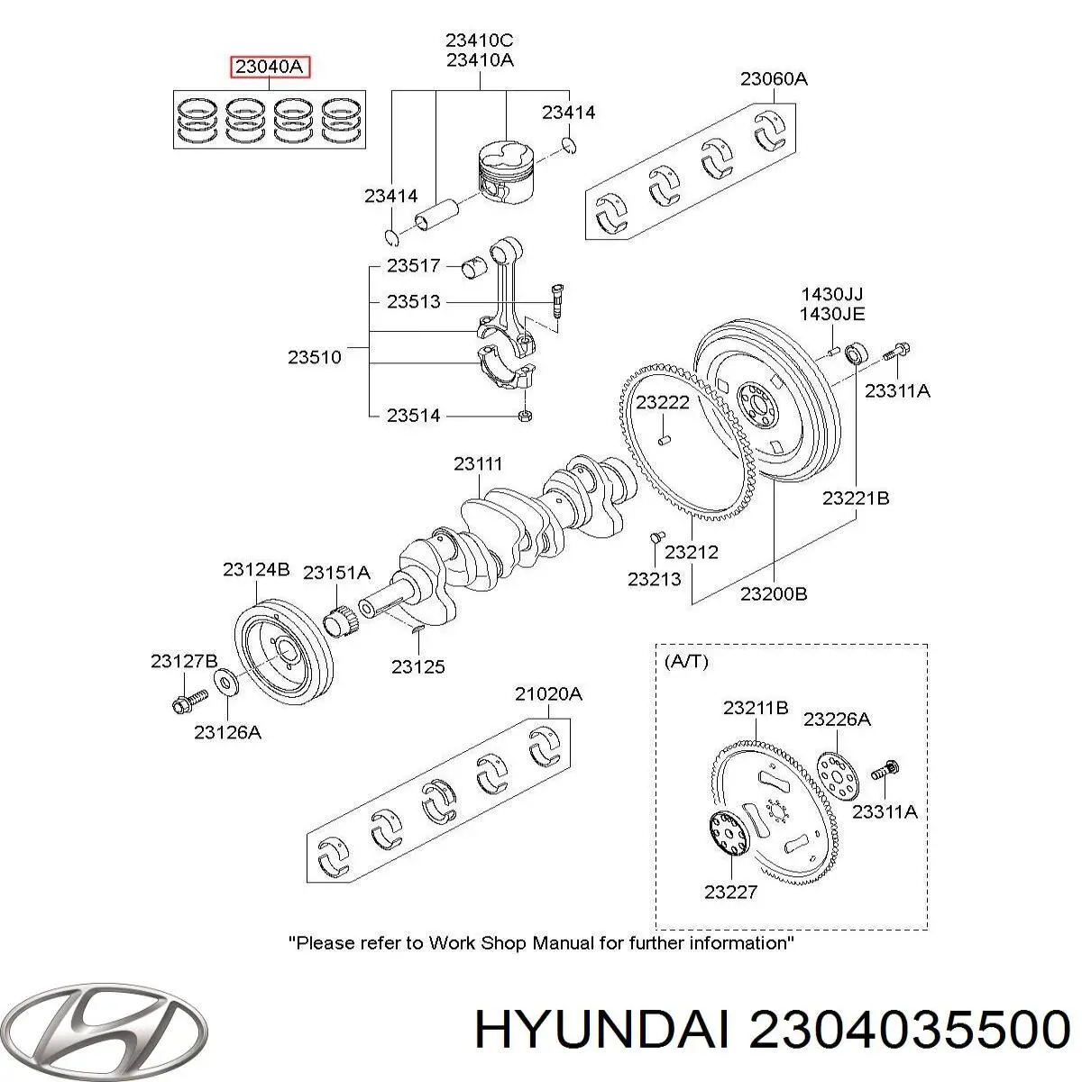  Hyundai/Kia 2304035500 цена, от 83.95 USD