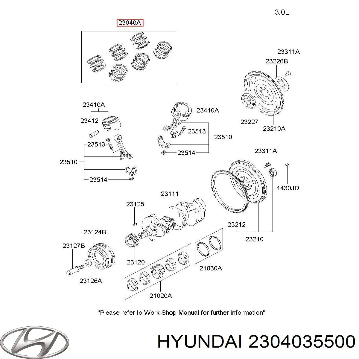 2304035500 Hyundai/Kia 