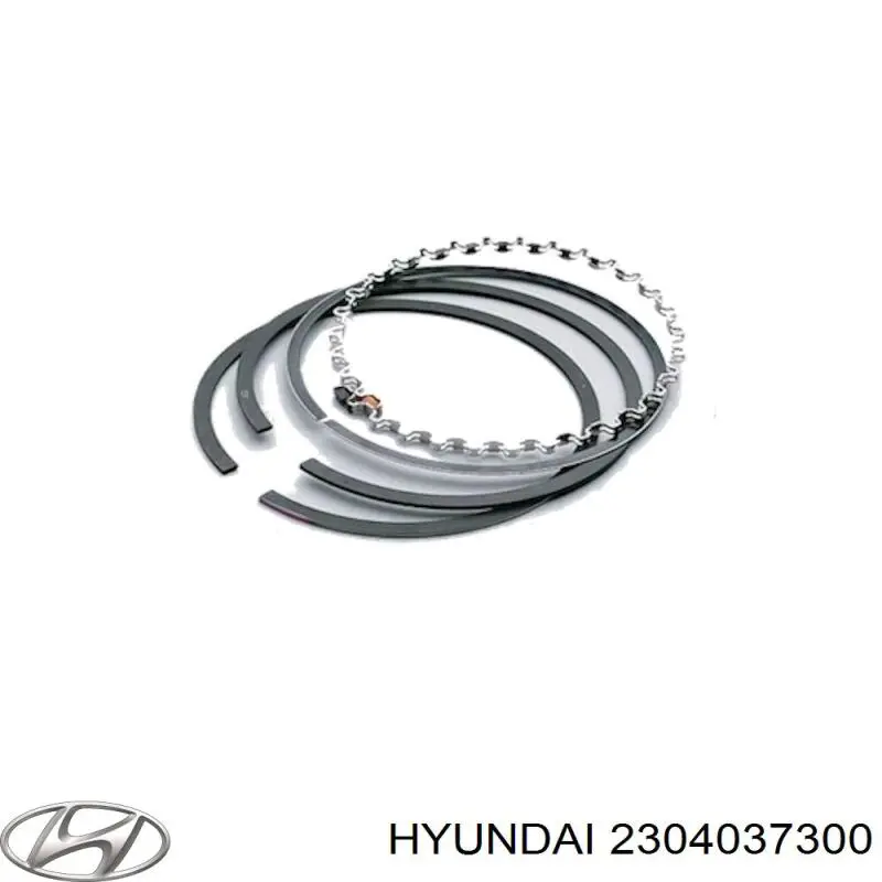 2304037400 Hyundai/Kia кольца поршневые на 1 цилиндр, std.