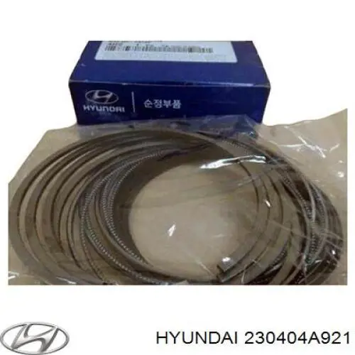 Кольца поршневые комплект на мотор, 1-й ремонт (+0,25) Hyundai/Kia 230404A921 цена, от 124.29 USD