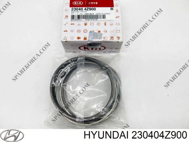 230404Z900 Hyundai/Kia kit de anéis de pistão de motor, std.