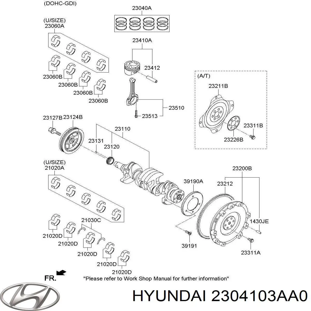  2304103AA0 Hyundai/Kia