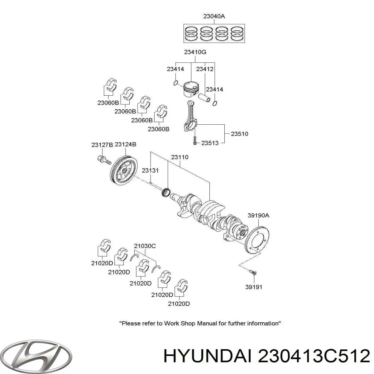  Hyundai/Kia 230413C512 цена, от 50.79 USD