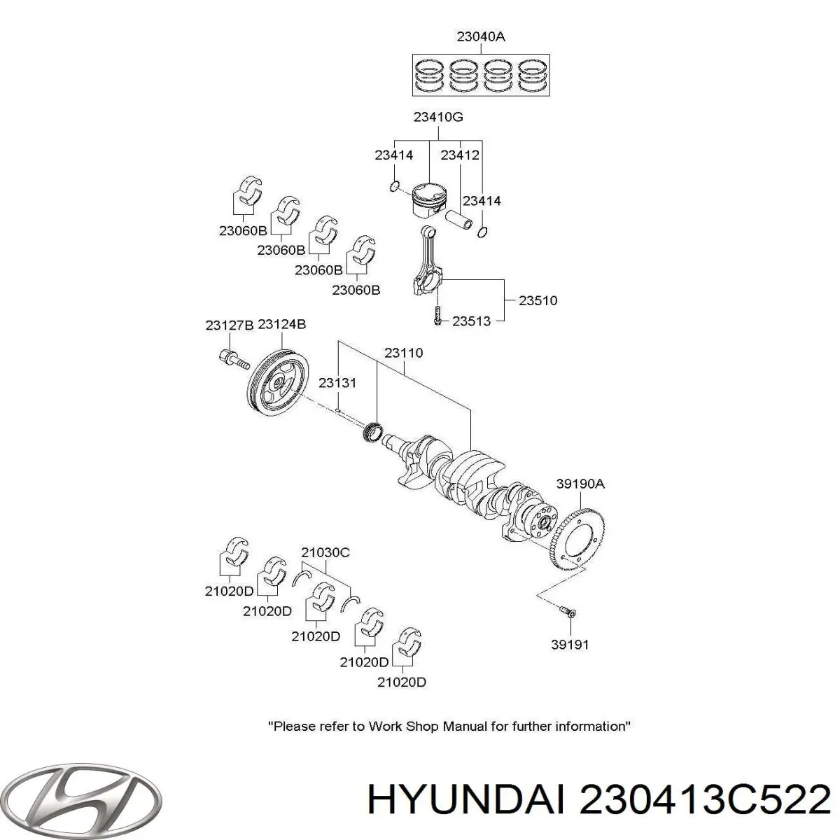  Hyundai/Kia 230413C522 цена, от 50.85 USD