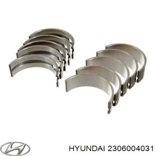 Вкладыши шатунные 2306004031 Hyundai/Kia