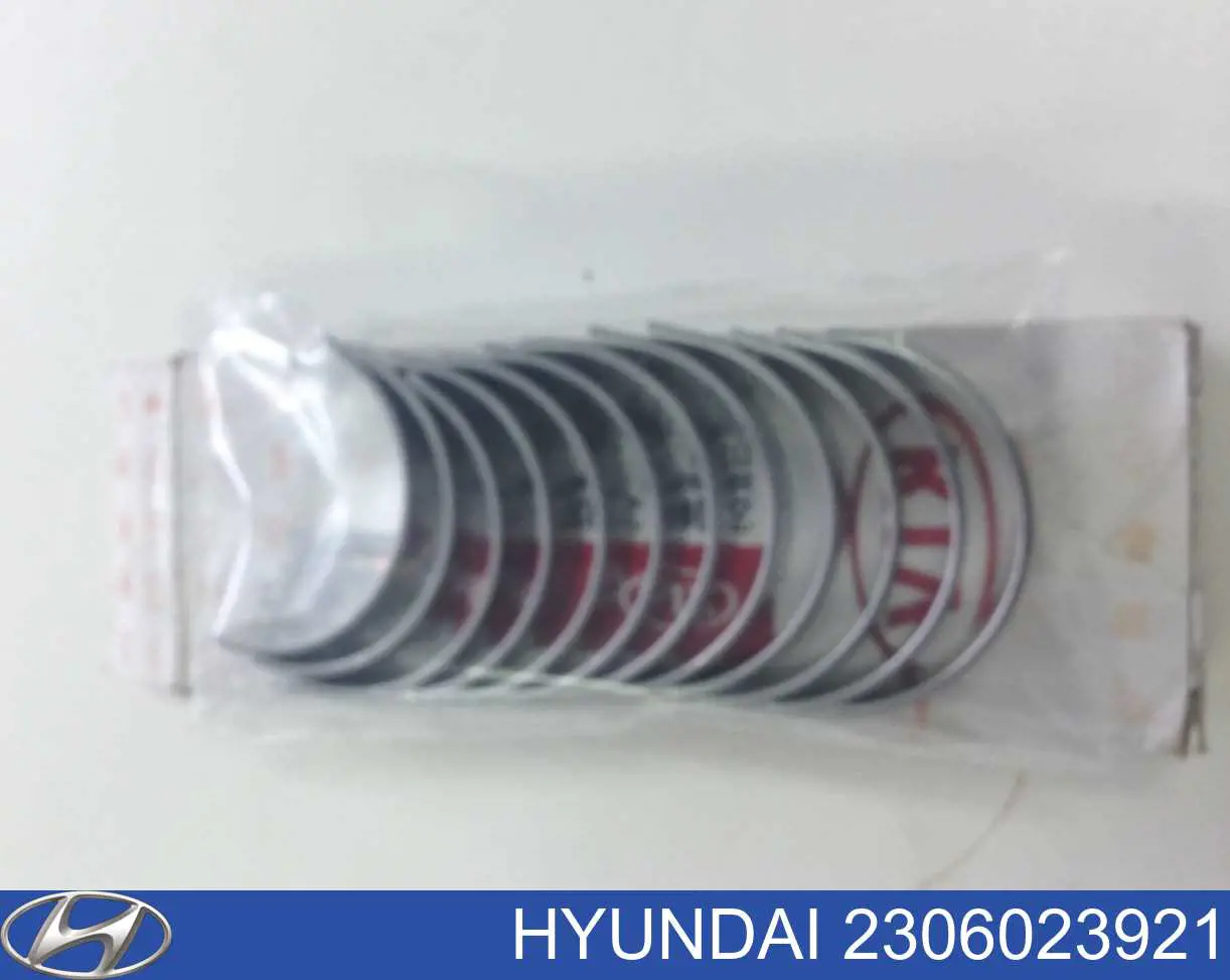 Вкладыши коленвала шатунные, комплект, 1-й ремонт (+0,25) Hyundai/Kia 2306023921