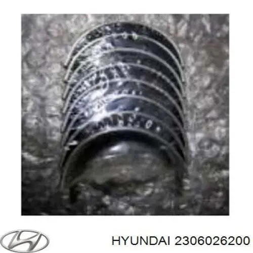 2306026200 Hyundai/Kia вкладыши коленвала шатунные, комплект, стандарт (std)