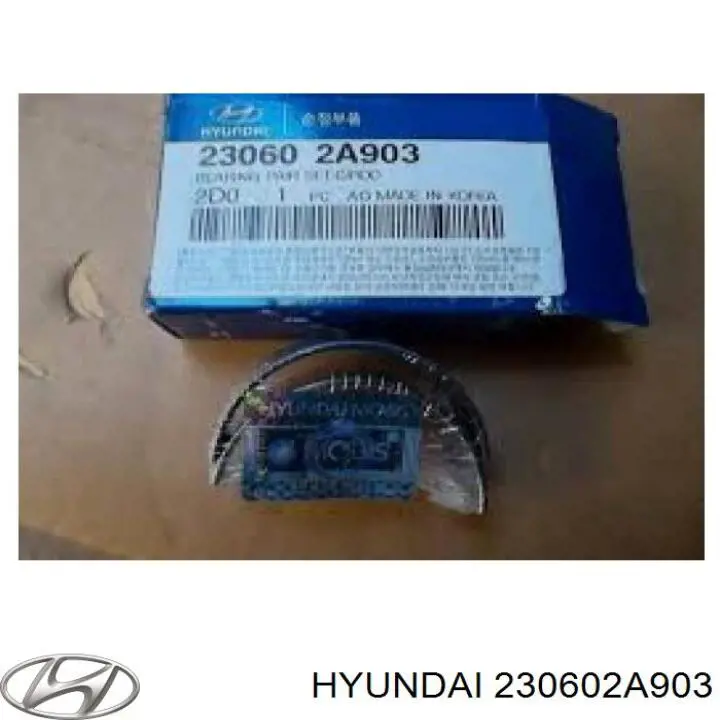 230602A903 Hyundai/Kia вкладыши коленвала шатунные, комплект, стандарт (std)