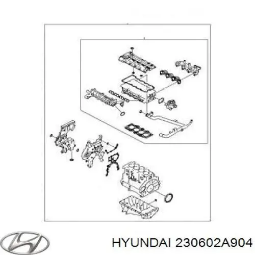 Шатунные вкладыши коленчатого вала Hyundai/Kia 230602A904 цена, от 25.96 USD