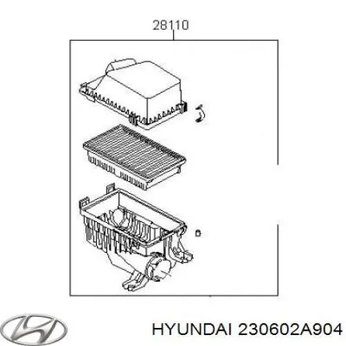 Купить 230602A904 Hyundai/Kia Комплект шатунных вкладышей