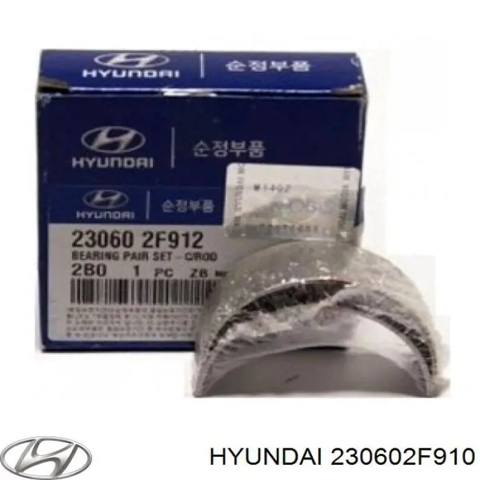 230602F910 Hyundai/Kia folhas inseridas de cambota de biela, kit, padrão (std)