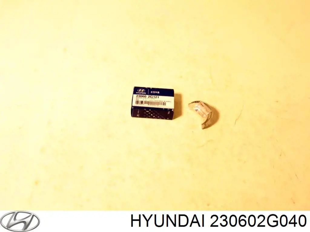 230602G040 Hyundai/Kia folhas inseridas de cambota de biela, kit, padrão (std)