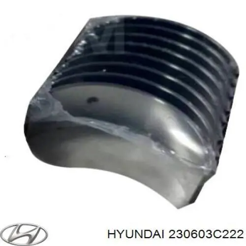 230603C222 Hyundai/Kia folhas inseridas de cambota de biela, kit, padrão (std)