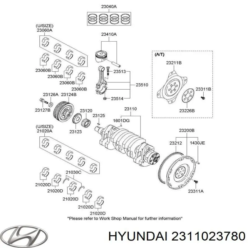  2311023780 Hyundai/Kia