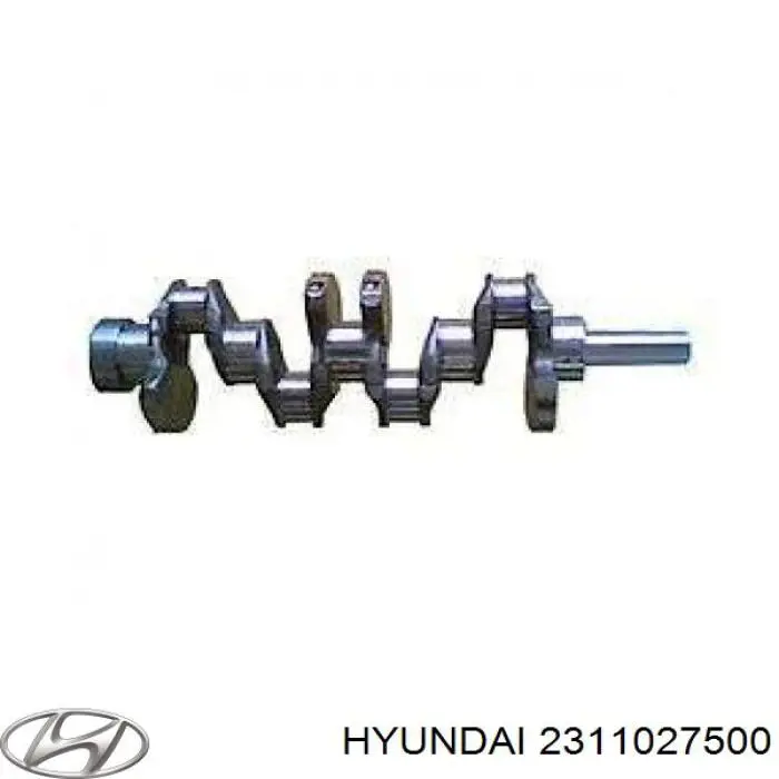 Вал коленчатый и маховик Hyundai/Kia 2311027500 цена, от 145.42 USD