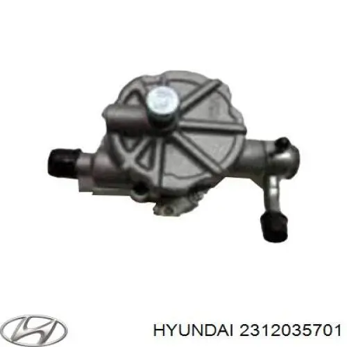 2312035701 Hyundai/Kia звездочка-шестерня привода коленвала двигателя