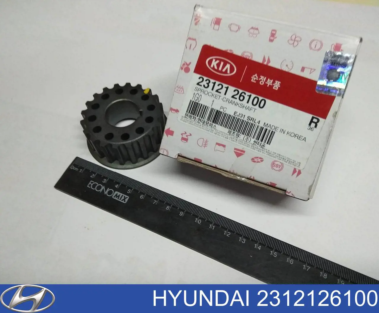 Звездочка-шестерня привода коленвала двигателя на Hyundai Getz 