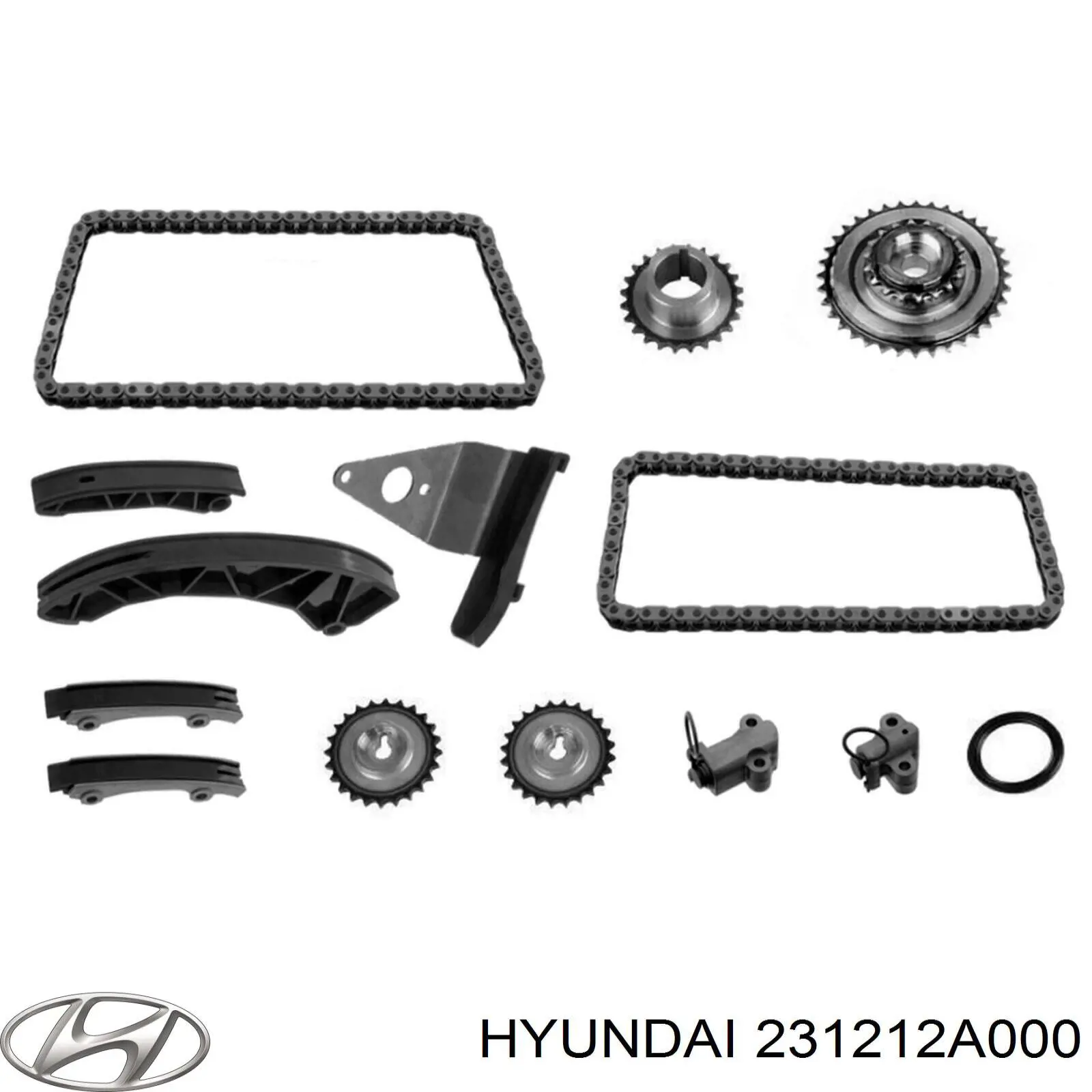 Звездочка привода коленвала двигателя Hyundai/Kia 231212A000