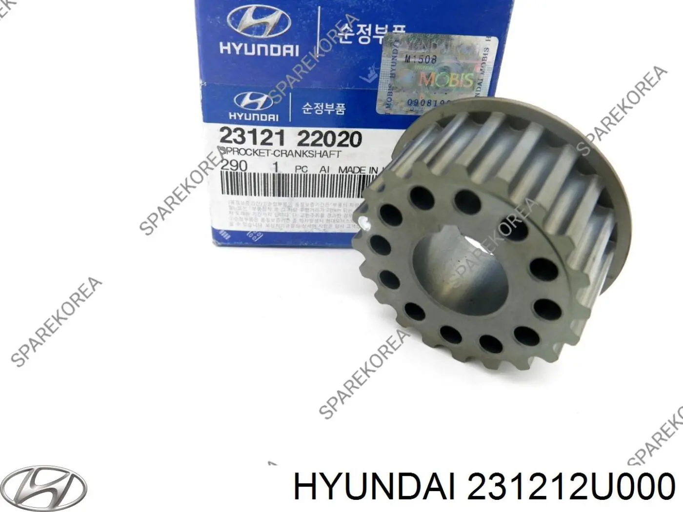 Шестерня фазорегулятора Hyundai/Kia 231212U000 цена, от 33.72 USD