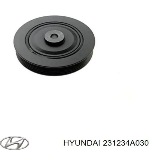 Шкив коленвала 231234A030 Hyundai/Kia