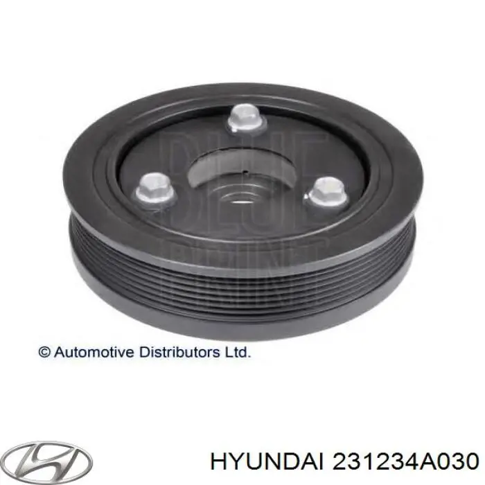 Шкив коленвала HYUNDAI 231234A030