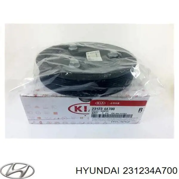 Шкив коленвала Hyundai/Kia 231234A700
