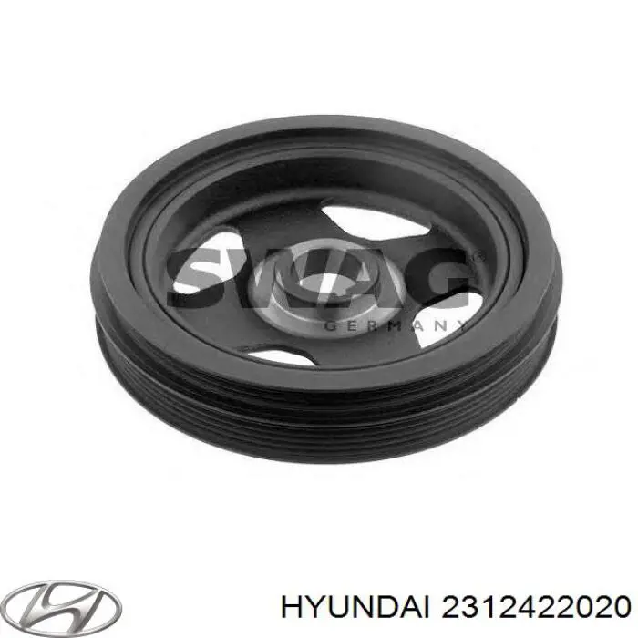 Купить 2312422020 Hyundai/Kia Шкив-демпфер коленвала