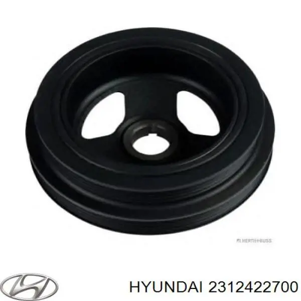 Шкив коленвала (демпфер) Hyundai/Kia 2312422700 цена, от 56.49 USD