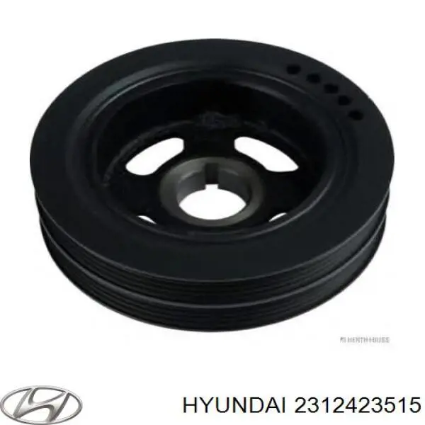 Шкив коленвала (демпфер) Hyundai/Kia 2312423515 цена, от 41.10 USD