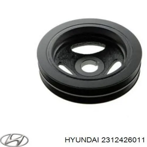 Шкив коленвала (демпфер) Hyundai/Kia 2312426011 цена, от 37.92 USD