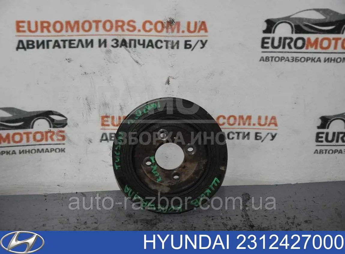 Шкив коленвала 2312427000 Hyundai/Kia