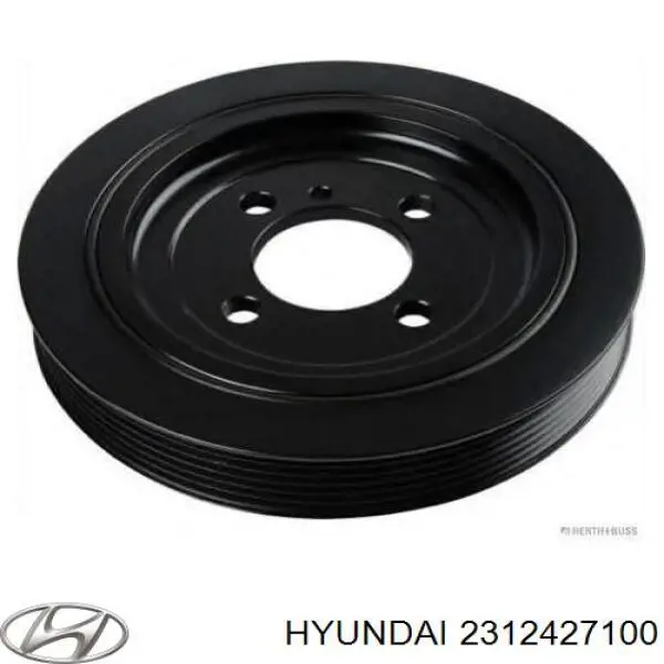 Шкив коленвала (демпфер) Hyundai/Kia 2312427100 цена, от 6.26 USD