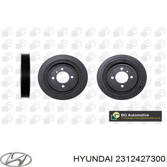 Шкив коленвала (демпфер) Hyundai/Kia 2312427300 цена, от 51.51 USD