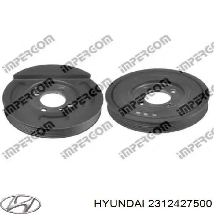 2312427500 Hyundai/Kia Шкив коленчатого вала