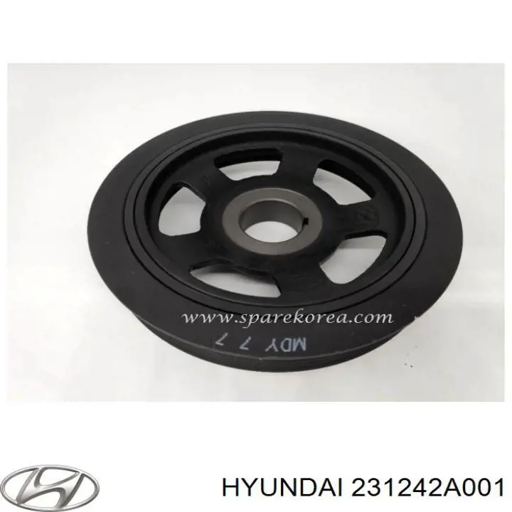 Шкив коленвала (демпфер) Hyundai/Kia 231242A001 цена, от 34.96 USD