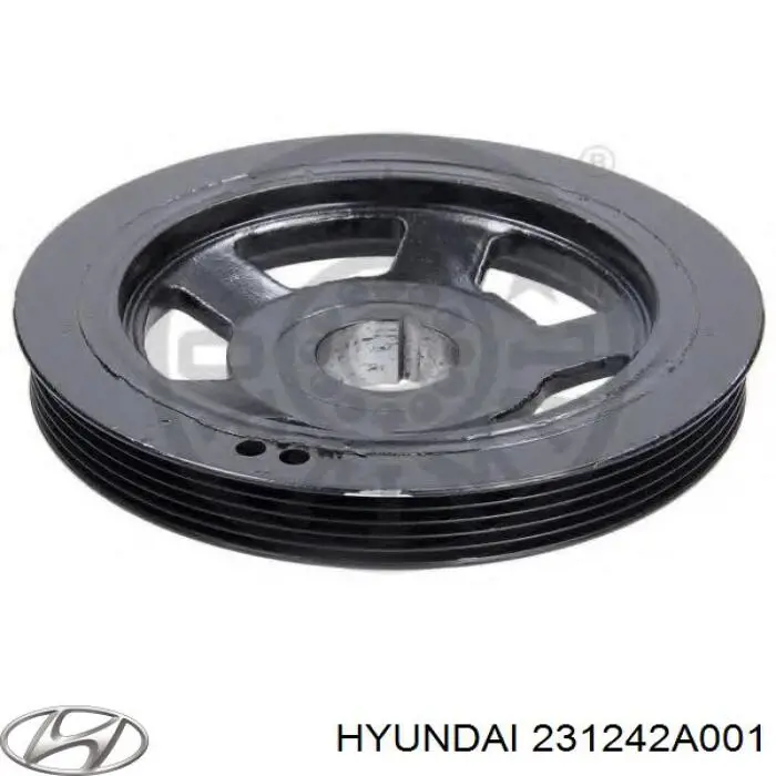 Шкив коленвала (демпфер) Hyundai/Kia 231242A001 цена, от 34.96 USD