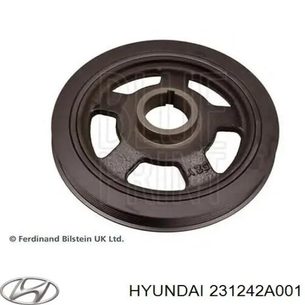 Купить 231242A001 Hyundai/Kia Шкив-демпфер коленвала