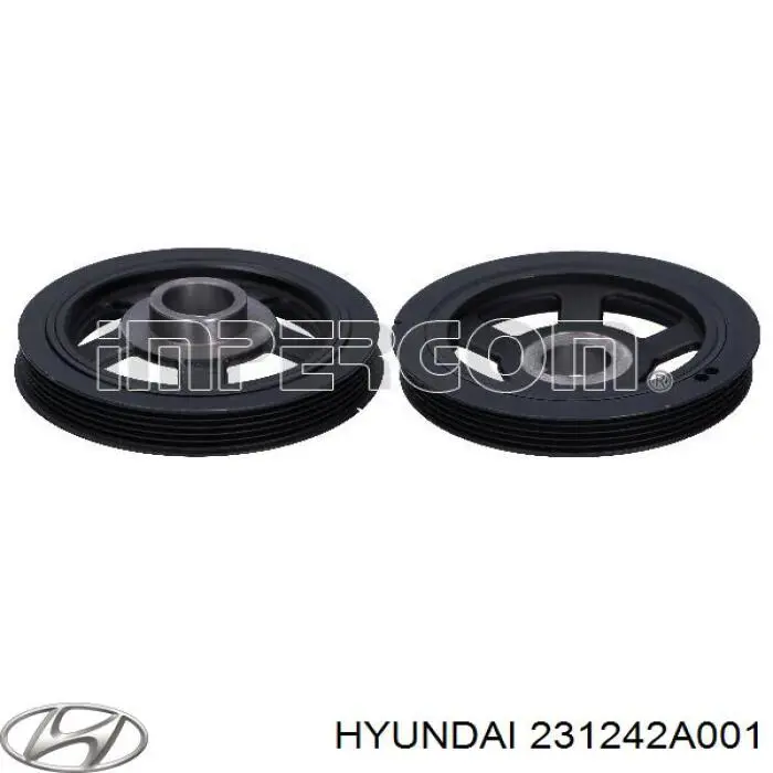 Демпфер коленвала Hyundai/Kia 231242A001